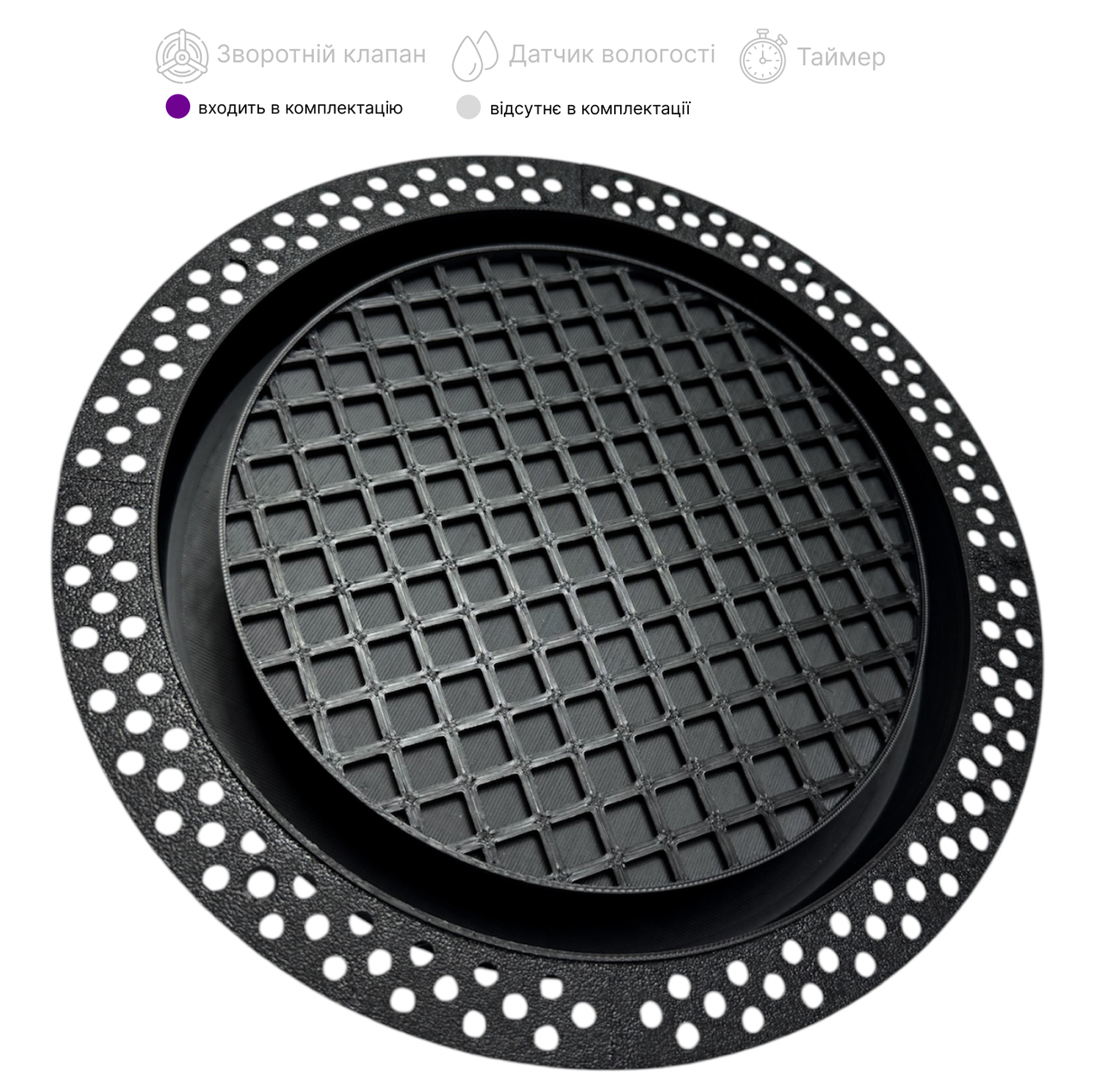 Вентилятор прихованого монтажу під гіпсокартонову стелю Shadow line Ø205 мм, фото 1