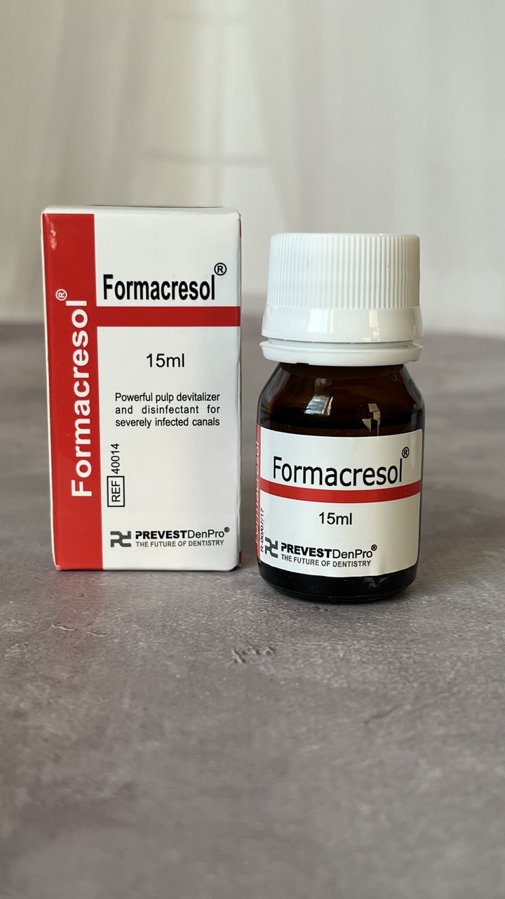 ФОРМАКРЕЗОЛ (Formacresol) дівіталізація та дезінфекція пульпи для сильно інфекованих каналів 15 мл