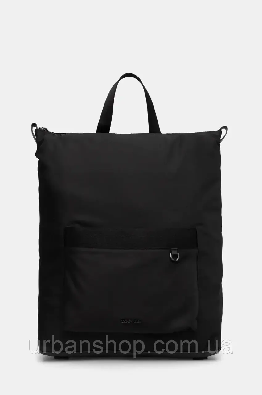 Urbanshop com ua Рюкзак Calvin Klein чоловічий колір чорний великий однотонний K50K512709 РОЗМІРИ ЗАПИТУЙТЕ