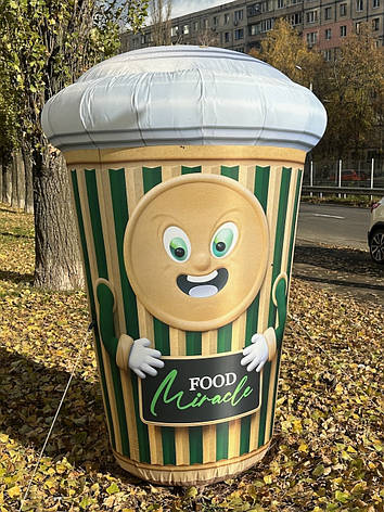 Надувна герметична фігура 2 м для вуличної реклами Рекламна конструкція з брендуванням, фото 1