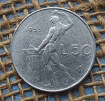 50 лiр 1955 року. Iталiя