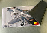 Килимок для миші з дизайном літака-винищувача , розмір 80/30, фото 3