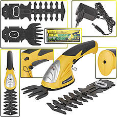 Акумуляторні садові ножиці-кущоріз 2 в 1 | 7,2 В | Для трави та кущів | 120 мм