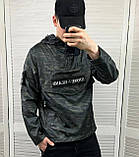Чоловіча куртка вітровка анорак Stone Island CK6452 хакі S, XL, XXL, фото 10