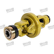 Ширококутний шарнір 23.8x91/27x74.6, 6 шліців 34.9 мм (1 3/8”) / лимон 41(48) мм, (WAJ2327-6-L413-B)