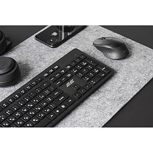 Клавіатура безпровідна 2E KS210 Slim WL (2E-KS210WB) Black USB, фото 3