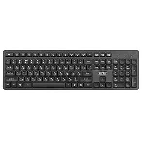 Клавіатура безпровідна 2E KS210 Slim WL (2E-KS210WB) Black USB, фото 1