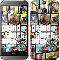 Чехол на HTC One M8 dual sim GTA 5. Collage "630c-55"