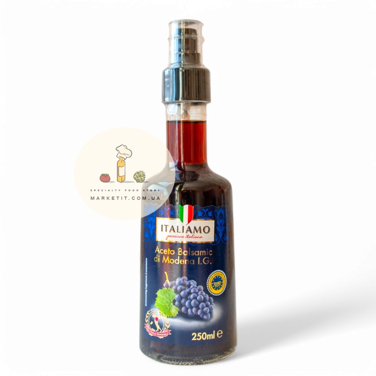 Уксус бальзамічний Italiamo Aceto Balsamico di Modena, спрей 250 мл.