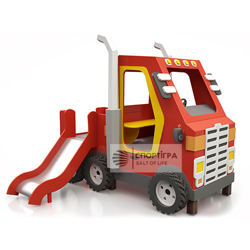 Ігровий елемент вуличний “Автомобіль з гіркою” на дитячий майданчик, фото 1