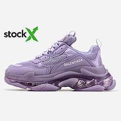 Кросівки 0818 Balenciaga Triple S Purple📦 топ якість чоловічі унісекс
