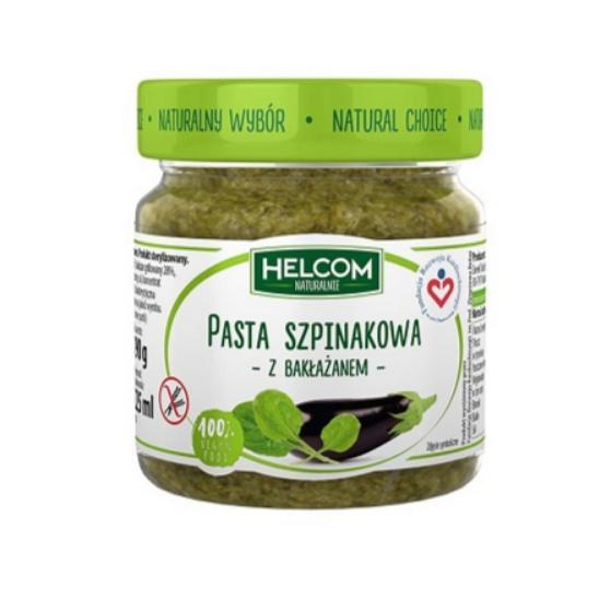 Паста шпинатна з баклажанами ,190г ,Helcom