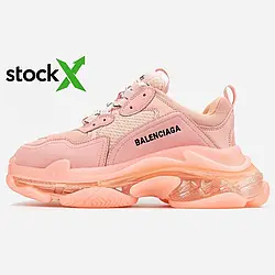 Кросівки 0142 Triple S «Pink»📦 36 топ якість чоловічі унісекс