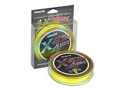 Шнур 0,148 мм 150 м плетень X-Run 4PE lemon yellow арт.721-01-08 ТМ FISHING ROI