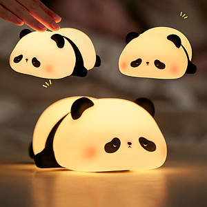 Нічник XO OZ10 Panda Silicone 1200mAh Портативний силіконовий акумуляторний нічник, дитячий нічник