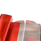 Професійний шпатель для механізованої шпаклівки Profter SU 100 red (100 см лезо 0.3+0.5 мм) алюмінієва ручка, фото 5