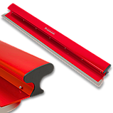 Професійний шпатель для механізованої шпаклівки Profter SU 100 red (100 см лезо 0.3+0.5 мм) алюмінієва ручка, фото 3