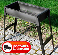 Мангал на 10 шампурів складний 2 мм