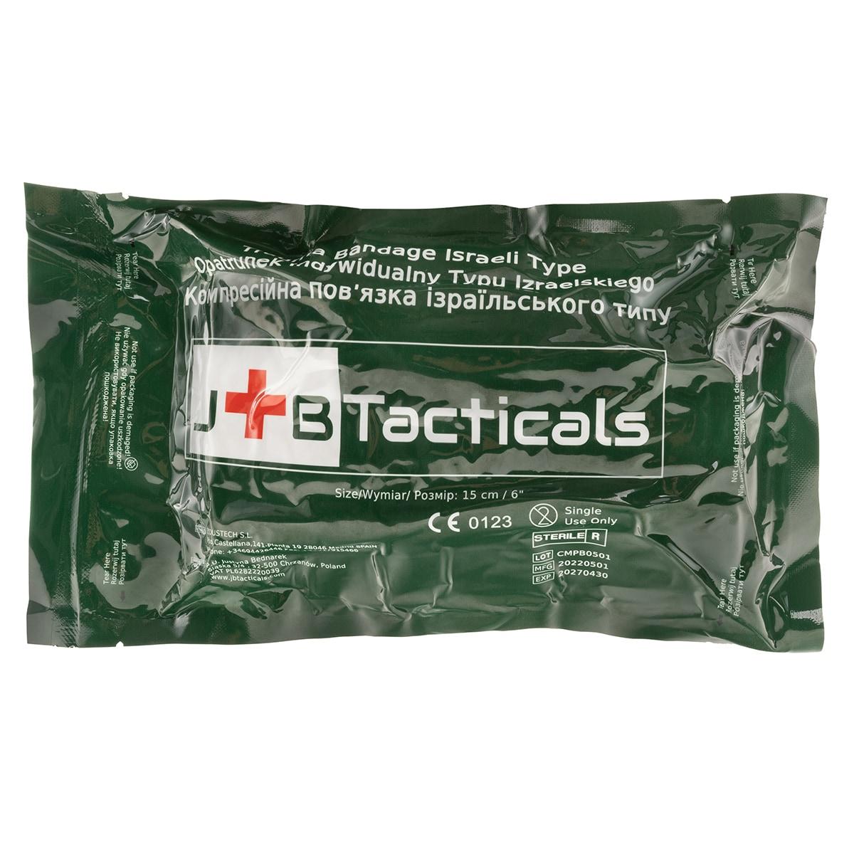 Бандаж індивідуальний бандаж JB Tacticals ізраїльського типу 15 см JB-BDG-0009