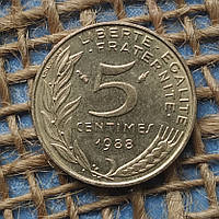5 сантимiв 1988 року францiя
