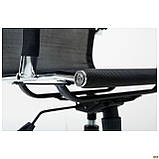 Крісло офісне Slim Net хром сітка чорного кольору, фото 7