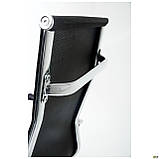 Крісло офісне Slim Net хром сітка чорного кольору, фото 9