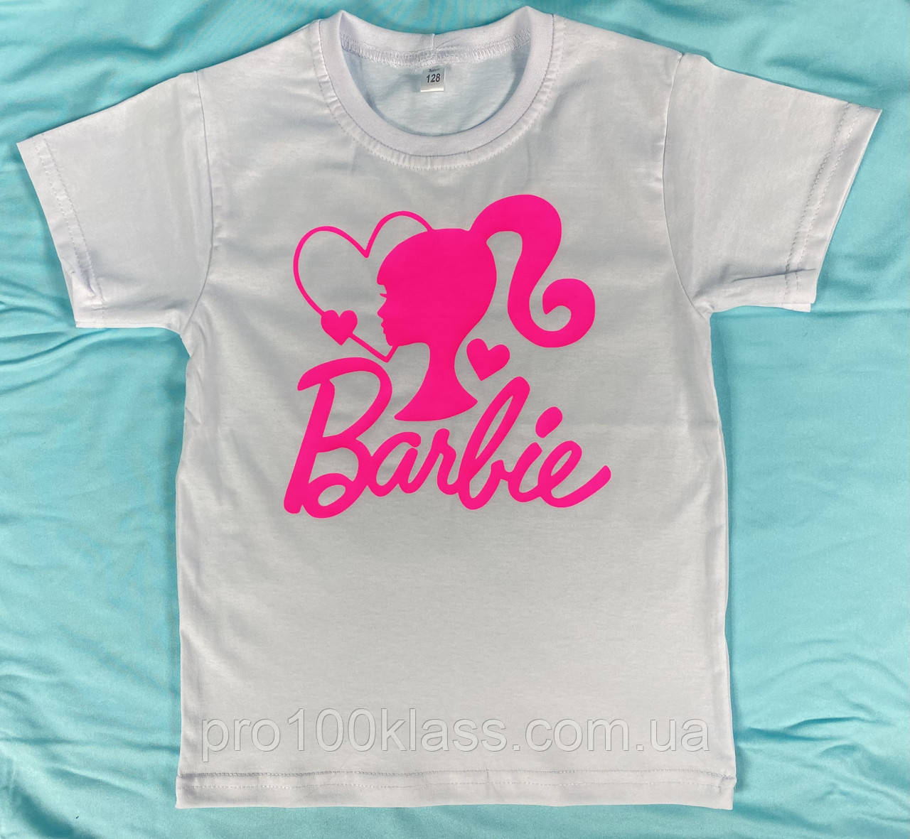 Футболка barbie дитяча біла
