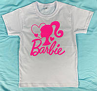 Футболка barbie дитяча біла
