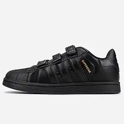 Кросівки K0031 Адідас Adidas Superstar Black 26 топ якість чоловічі унісекс