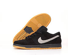 Чоловічі кросівки Найк Nike Dunk Low Pro SB Fog Black White Gum BQ6817-010, фото 4