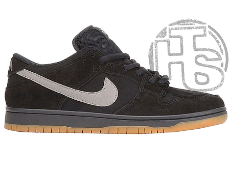 Чоловічі кросівки Найк Nike Dunk Low Pro SB Fog Black White Gum BQ6817-010, фото 1