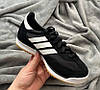 Чоловічі жіночі кросівки Adidas SL 72 Black White кеди Адідас СЛ чорні з білим замша текстиль, фото 6