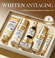 Подарочный набор антивозрастной косметики для лица с коллагеном Sadoer Collagen 6 предметный