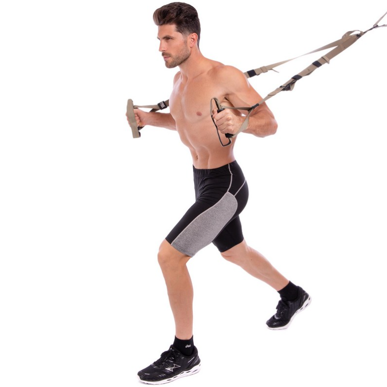 Спортивні підвісні петлі TRX FI-3724-H Pack Force T2 для роботи з власною вагою 1,5м. Хакі