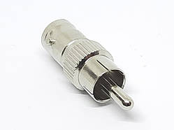 Перехідник RCA (тюльпан)-BNC 1 RCA штекер в 1 BNC гніздо