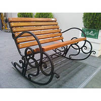 Крісло-гойдалка кована з поручнями 2-х місна 1000 мм