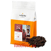 Шоколад бельгійський темний Veliche 58% (пакування 500 грам)
