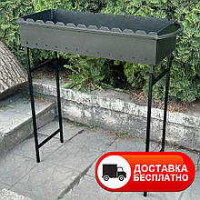 Мангал 12 шампурів 3 мм на знімних ніжках (М12-3N)