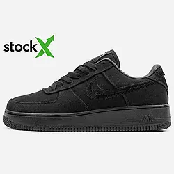Кросівки 0494 Stussy x Найк Nike Air Force 1 36 якість чоловічі унісекс