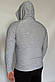 Чоловіча толстовка для будь-якої статури FLEX HOODIE Apmi сірий, фото 5