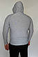 Чоловіча толстовка для будь-якої статури FLEX HOODIE Apmi сірий, фото 8