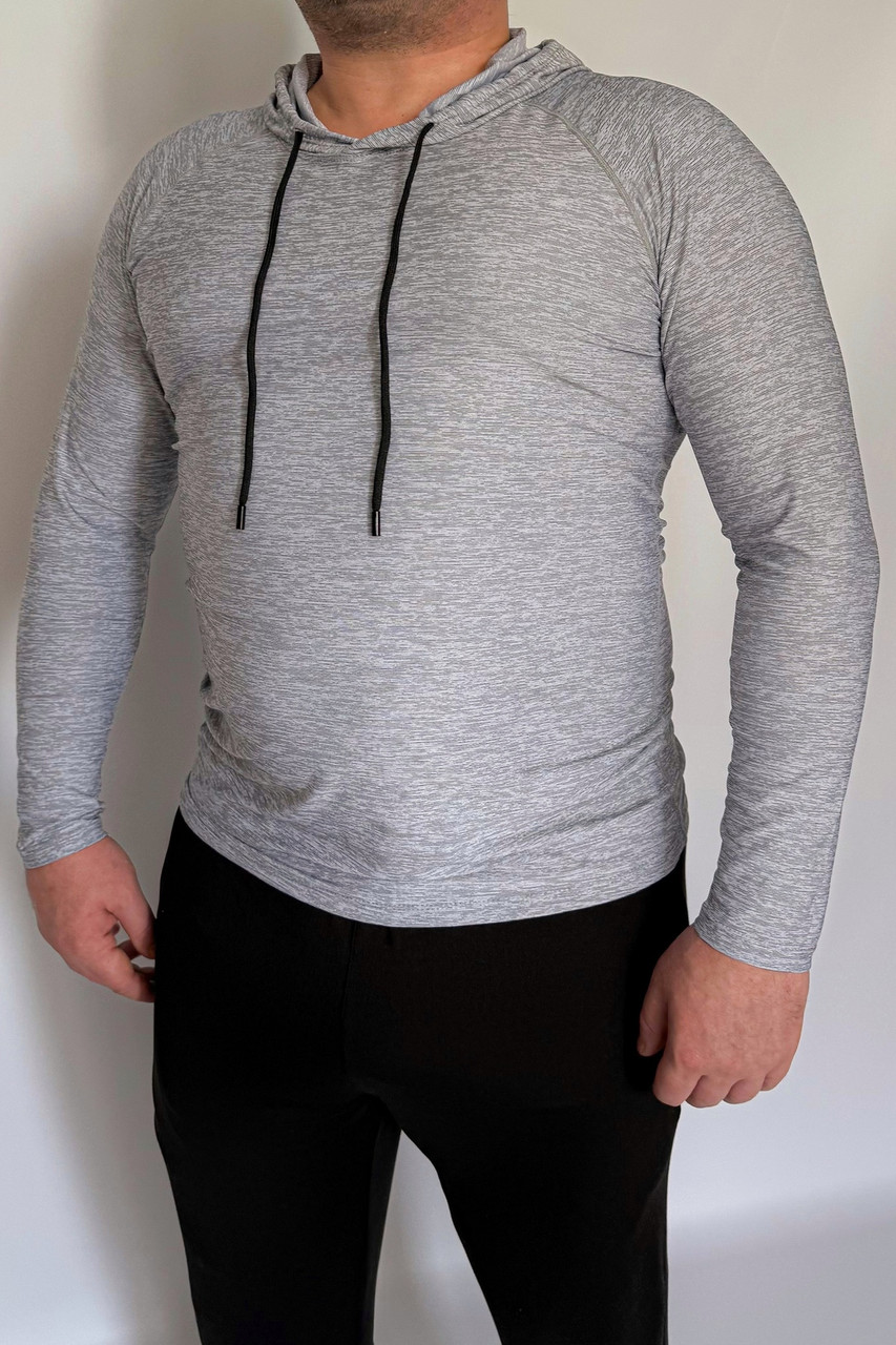 Чоловіча толстовка для будь-якої статури FLEX HOODIE Apmi сірий