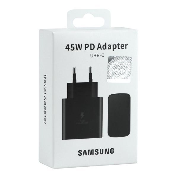 Мережевий зарядний пристрий Samsung 45W Travel Adapter (w/o cable) Black (EP-TA845NBE)