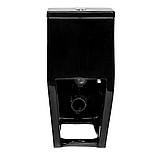 Унітаз-моноблок підлоговий Insana Ermin 67х37х84 пристінний чорний з швидкознімним сидінням мікроліфт, фото 5