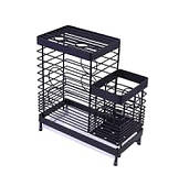 Кухонний органайзер для посуду, столових приборів Чорний