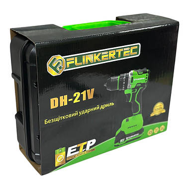 Акумуляторний шуруповерт Flinkertec DH-21v/3ah (М1 посадка акб), фото 3