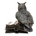 Декоративна статуетка "Мудра сова" з полістоуну від італійського бренду Veronese 17 см, фото 5
