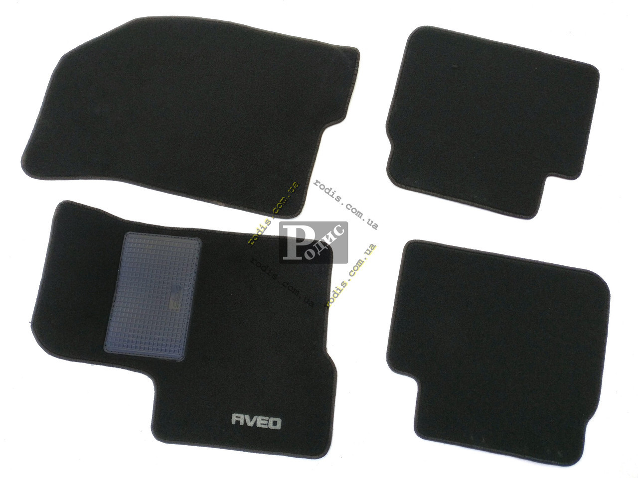 Килимки текстиль Chevrolet AVEO до 2011 Чорний - "Gran"(основа гранули), фото 1