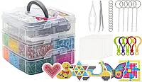 UrbanKit «Творчий Світ»: Великий Набір Термомозаїки для Рукоділля, 10600 шт у Кейсі з Аксесуарами