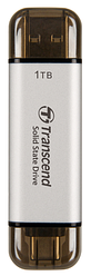 SSD накопичувач Transcend ESD310S 1TB, USB Type C/A Silver